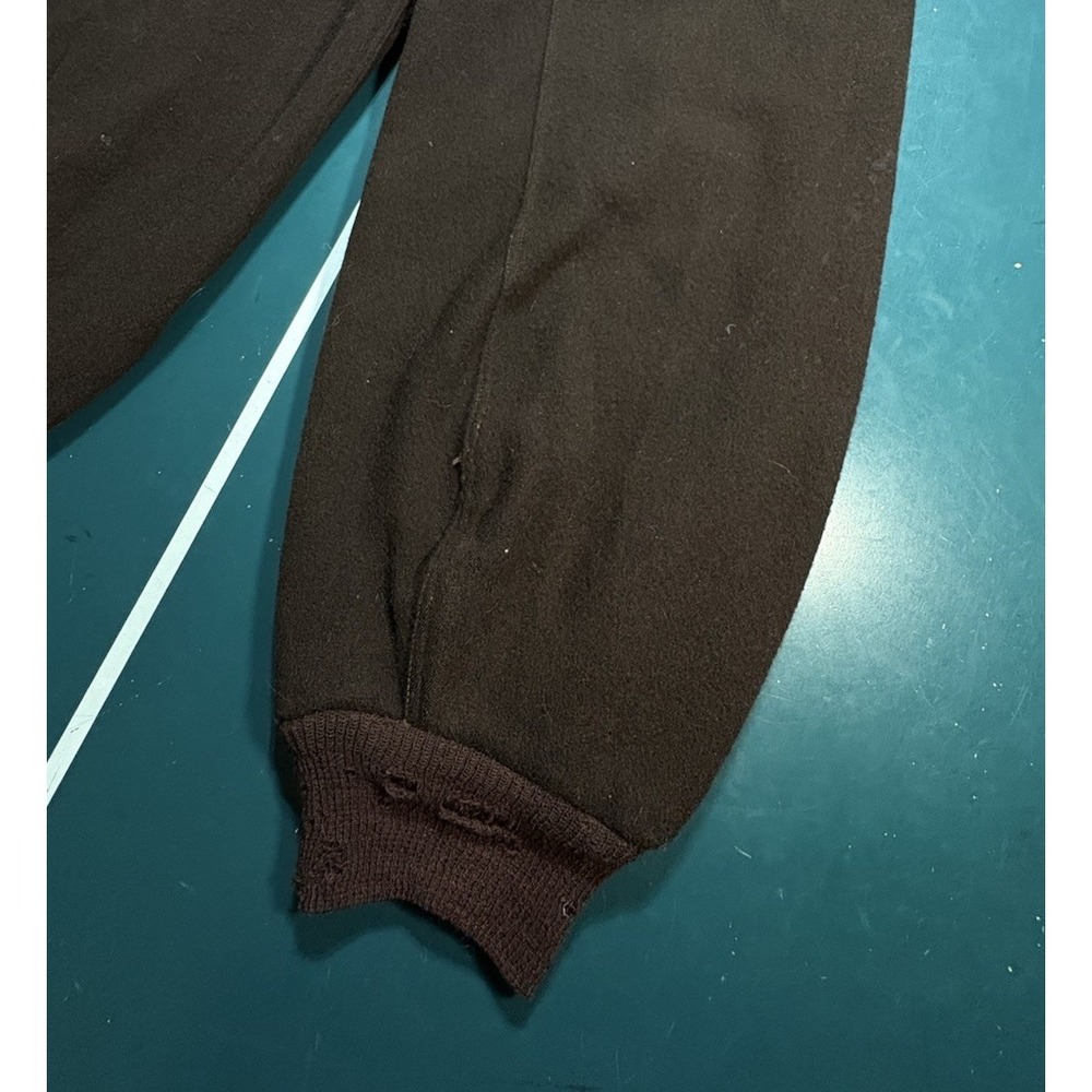 True Vintage 40s Wool Pants Size 28x28 Hunting Military Lined Talon Side Zipper - Picture 13 of 16